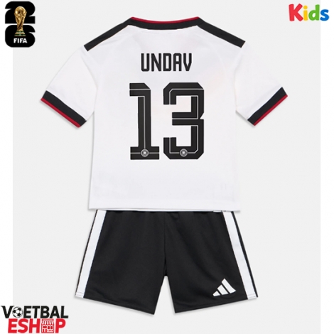 Duitsland Deniz Undav #13 Thuis tenue Kids WK 2026 Korte Mouw (+ Korte broeken)