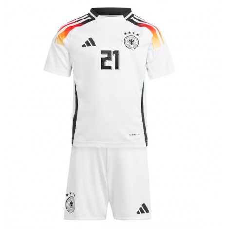 Duitsland Ilkay Gundogan #21 Thuis tenue Kids EK 2024 Korte Mouw (+ Korte broeken)