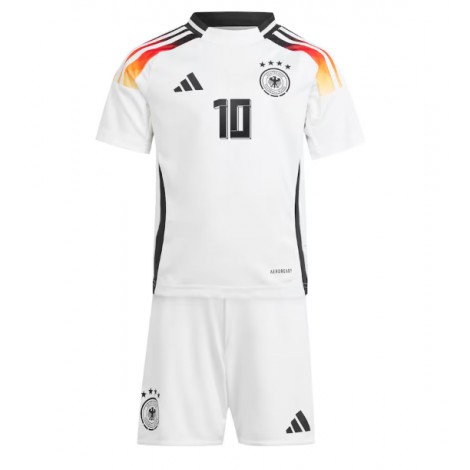 Duitsland Jamal Musiala #10 Thuis tenue Kids EK 2024 Korte Mouw (+ Korte broeken)