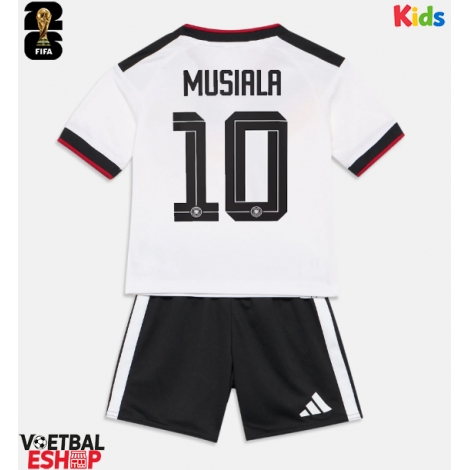 Duitsland Jamal Musiala #10 Thuis tenue Kids WK 2026 Korte Mouw (+ Korte broeken)