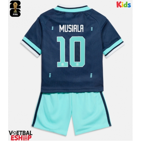 Duitsland Jamal Musiala #10 Uit tenue Kids WK 2026 Korte Mouw (+ Korte broeken)
