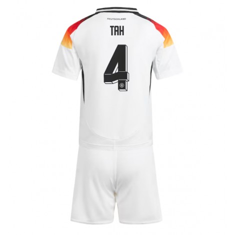 Duitsland Jonathan Tah #4 Thuis tenue Kids EK 2024 Korte Mouw (+ Korte broeken)