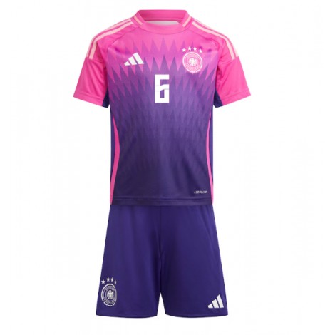 Duitsland Joshua Kimmich #6 Uit tenue Kids EK 2024 Korte Mouw (+ Korte broeken)