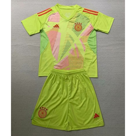 Duitsland Keeper Uit tenue Kids EK 2024 Korte Mouw (+ Korte broeken)