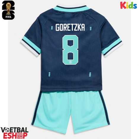 Duitsland Leon Goretzka #8 Uit tenue Kids WK 2026 Korte Mouw (+ Korte broeken)