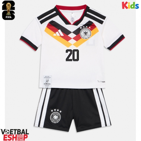 Duitsland Serge Gnabry #20 Thuis tenue Kids WK 2026 Korte Mouw (+ Korte broeken)