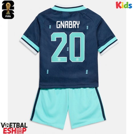 Duitsland Serge Gnabry #20 Uit tenue Kids WK 2026 Korte Mouw (+ Korte broeken)