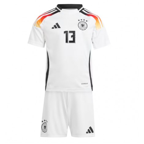 Duitsland Thomas Muller #13 Thuis tenue Kids EK 2024 Korte Mouw (+ Korte broeken)