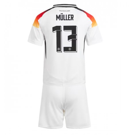 Duitsland Thomas Muller #13 Thuis tenue Kids EK 2024 Korte Mouw (+ Korte broeken)
