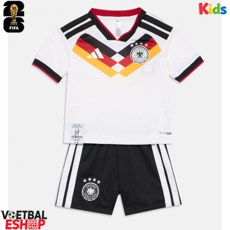 Duitsland Thuis tenue Kids WK 2026 Korte Mouw (+ Korte broeken)