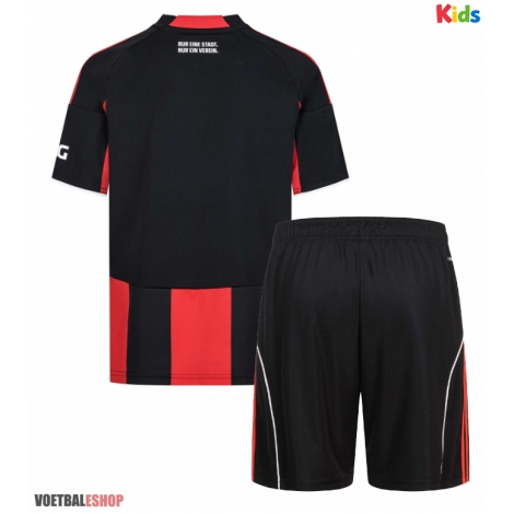 Eintracht Frankfurt Thuis tenue Kids 2025-26 Korte Mouw (+ Korte broeken)