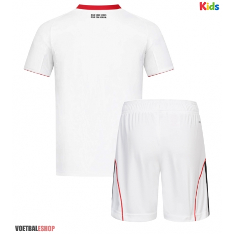 Eintracht Frankfurt Uit tenue Kids 2025-26 Korte Mouw (+ Korte broeken)