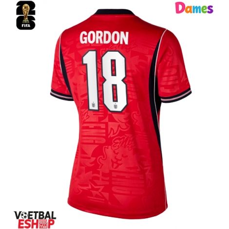 Engeland Anthony Gordon #18 Uit tenue Dames WK 2026 Korte Mouw