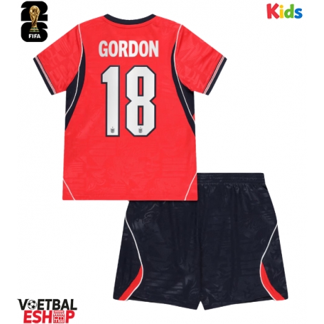Engeland Anthony Gordon #18 Uit tenue Kids WK 2026 Korte Mouw (+ Korte broeken)