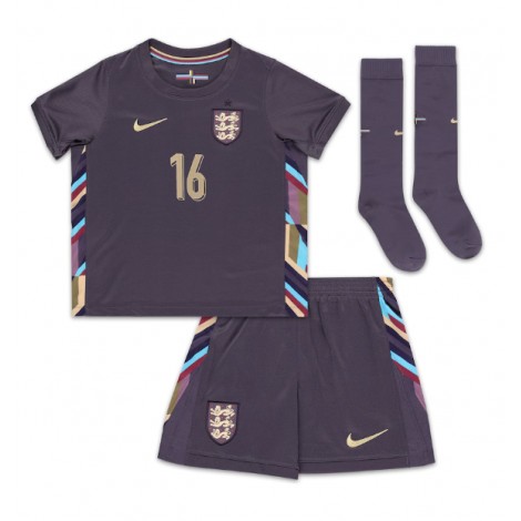 Engeland Conor Gallagher #16 Uit tenue Kids EK 2024 Korte Mouw (+ Korte broeken)
