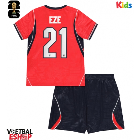 Engeland Eberechi Eze #21 Uit tenue Kids WK 2026 Korte Mouw (+ Korte broeken)