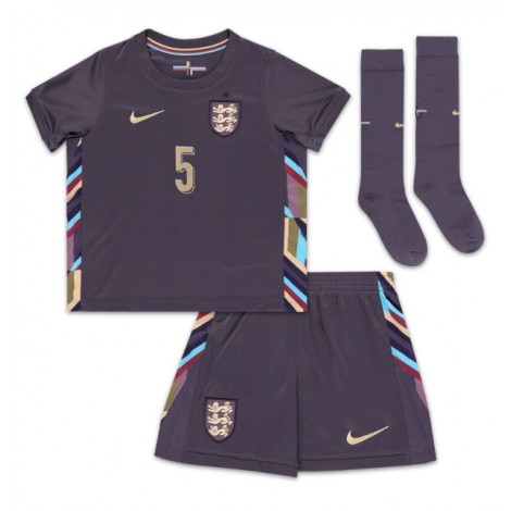 Engeland John Stones #5 Uit tenue Kids EK 2024 Korte Mouw (+ Korte broeken)