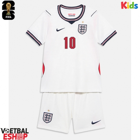 Engeland Jude Bellingham #10 Thuis tenue Kids WK 2026 Korte Mouw (+ Korte broeken)