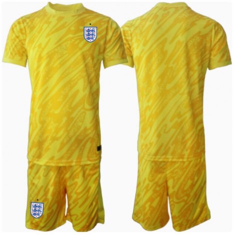 Engeland Keeper Uit tenue Kids EK 2024 Korte Mouw (+ Korte broeken)