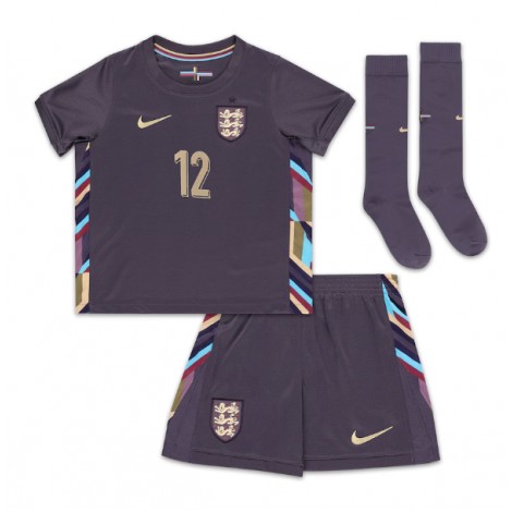Engeland Kieran Trippier #12 Uit tenue Kids EK 2024 Korte Mouw (+ Korte broeken)