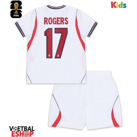 Engeland Morgan Rogers #17 Thuis tenue Kids WK 2026 Korte Mouw (+ Korte broeken)
