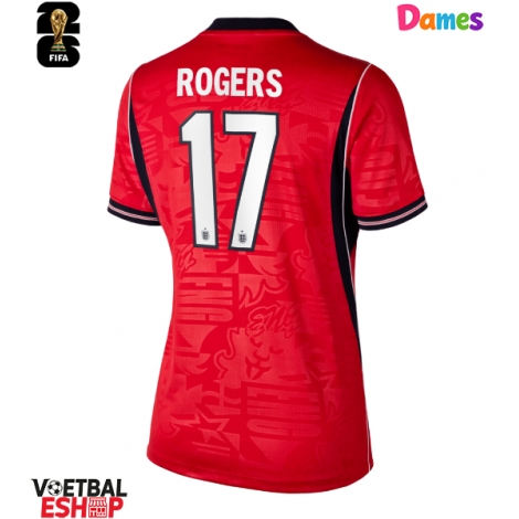 Engeland Morgan Rogers #17 Uit tenue Dames WK 2026 Korte Mouw