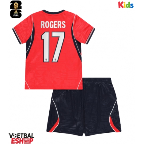 Engeland Morgan Rogers #17 Uit tenue Kids WK 2026 Korte Mouw (+ Korte broeken)