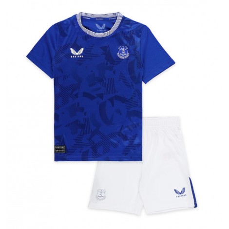 Everton Ashley Young #18 Thuis tenue Kids 2024-25 Korte Mouw (+ Korte broeken)