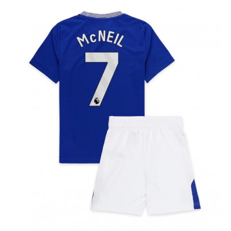 Everton Dwight McNeil #7 Thuis tenue Kids 2024-25 Korte Mouw (+ Korte broeken)
