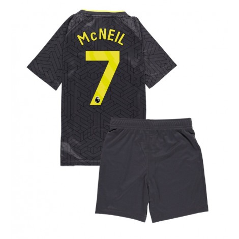 Everton Dwight McNeil #7 Uit tenue Kids 2024-25 Korte Mouw (+ Korte broeken)