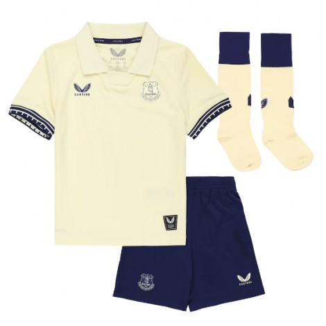 Everton Thierno Barry #11 Uit tenue Kids 2025-26 Korte Mouw (+ Korte broeken)