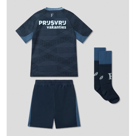 Feyenoord Uit tenue Kids 2025-26 Korte Mouw (+ Korte broeken)