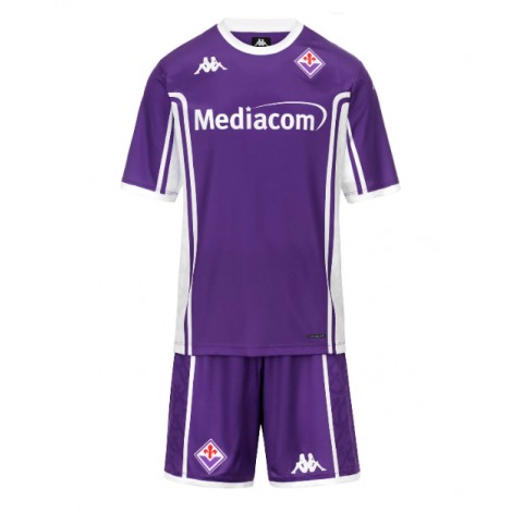 Fiorentina Thuis tenue Kids 2025-26 Korte Mouw (+ Korte broeken)