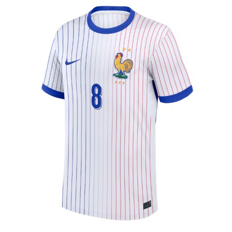 Frankrijk Aurelien Tchouameni #8 Uit tenue EK 2024 Korte Mouw Frankrijk Aurelien Tchouameni #8 Uit tenue EK 2024 Korte Mouw
