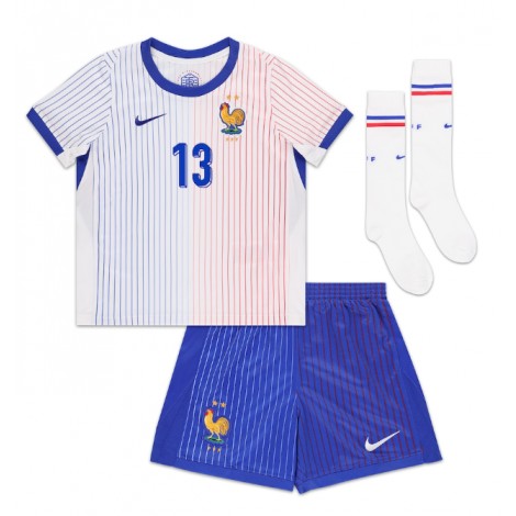 Frankrijk Kante #13 Uit tenue Kids EK 2024 Korte Mouw (+ Korte broeken)