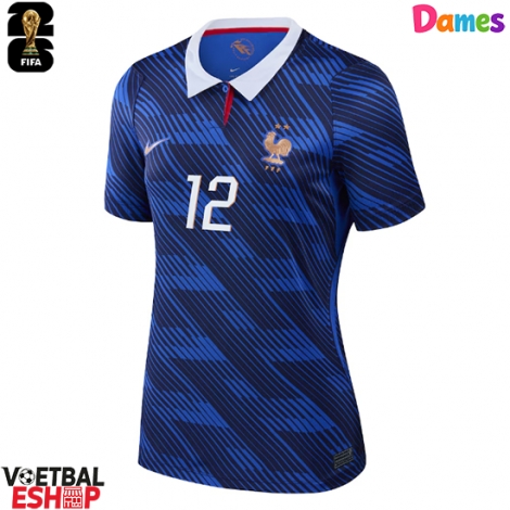 Frankrijk Randal Kolo Muani #12 Thuis tenue Dames WK 2026 Korte Mouw