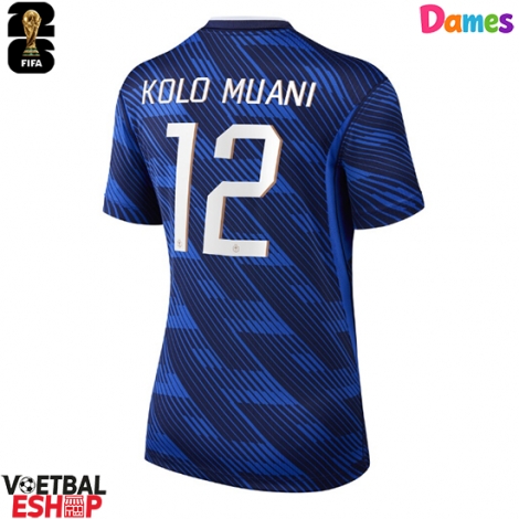Frankrijk Randal Kolo Muani #12 Thuis tenue Dames WK 2026 Korte Mouw