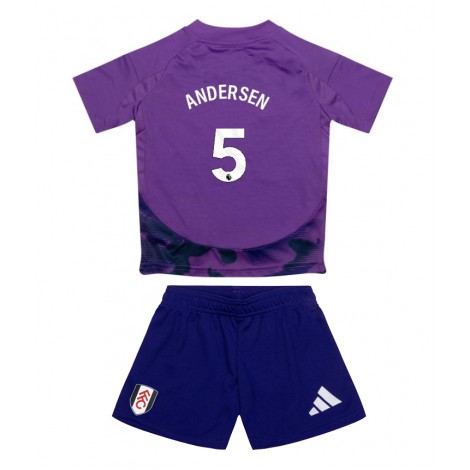 Fulham Joachim Andersen #5 Derde tenue Kids 2024-25 Korte Mouw (+ Korte broeken)