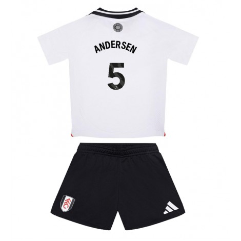 Fulham Joachim Andersen #5 Thuis tenue Kids 2024-25 Korte Mouw (+ Korte broeken)