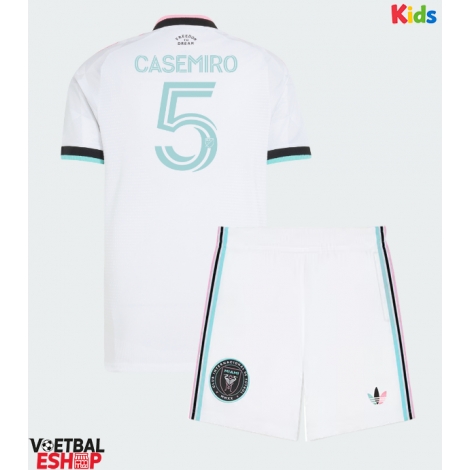 Inter Miami Casemiro #5 Derde tenue Kids 2026-27 Korte Mouw (+ Korte broeken)