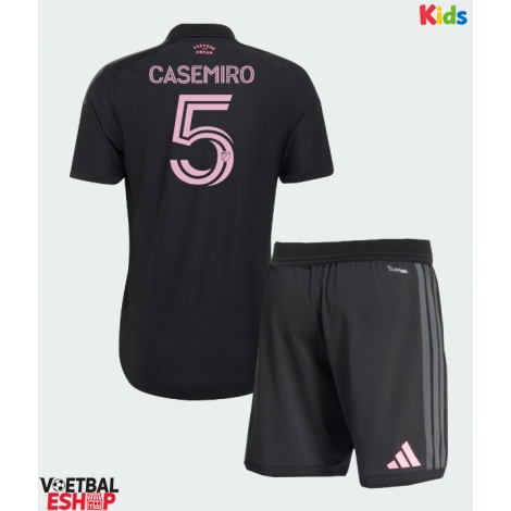 Inter Miami Casemiro #5 Uit tenue Kids 2026-27 Korte Mouw (+ Korte broeken)