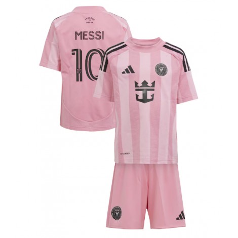 Inter Miami Lionel Messi #10 Thuis tenue Kids 2025-26 Korte Mouw (+ Korte broeken)