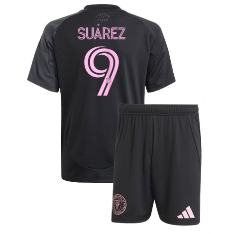 Inter Miami Luis Suarez #9 Uit tenue Kids 2025-26 Korte Mouw (+ Korte broeken)