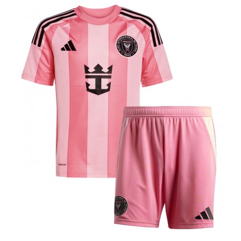 Inter Miami Rodrigo De Paul #7 Thuis tenue Kids 2025-26 Korte Mouw (+ Korte broeken)
