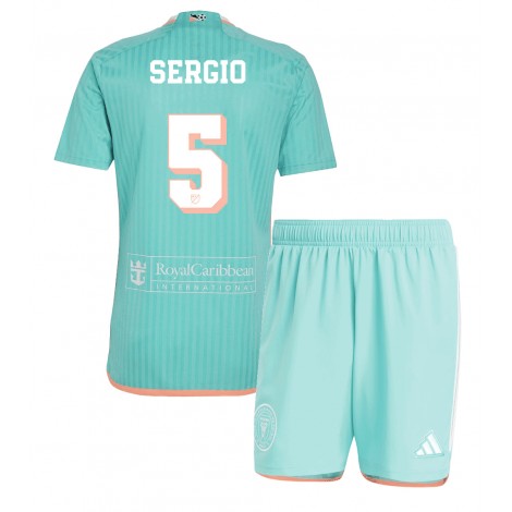 Inter Miami Sergio Busquets #5 Derde tenue Kids 2024-25 Korte Mouw (+ Korte broeken)