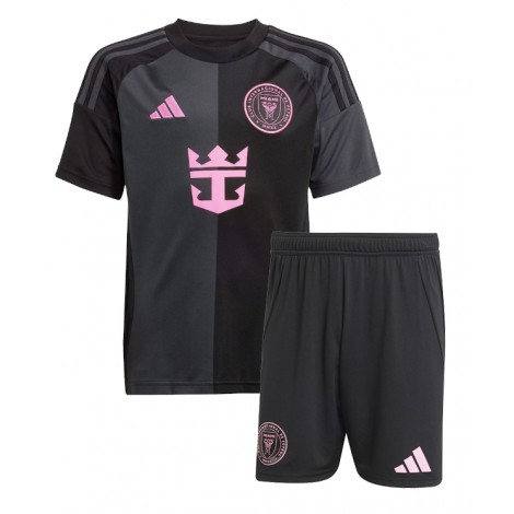 Inter Miami Sergio Busquets #5 Uit tenue Kids 2025-26 Korte Mouw (+ Korte broeken)