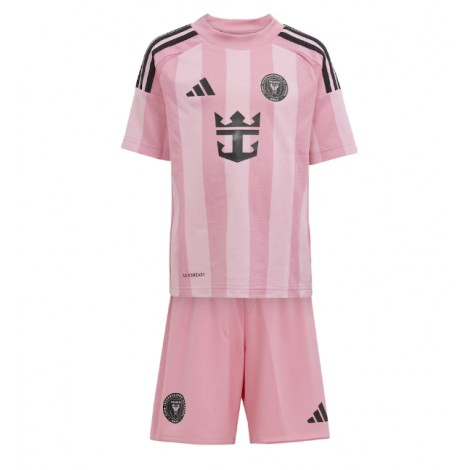 Inter Miami Thuis tenue Kids 2025-26 Korte Mouw (+ Korte broeken)