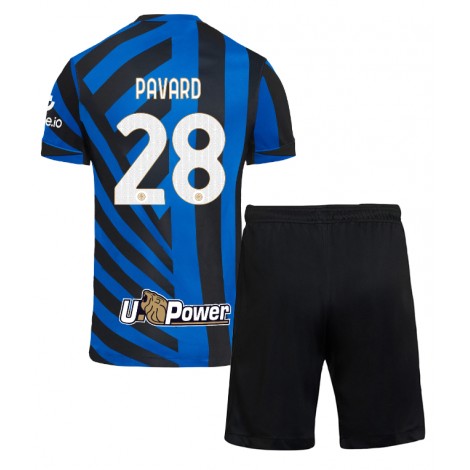 Inter Milan Benjamin Pavard #28 Thuis tenue Kids 2024-25 Korte Mouw (+ Korte broeken)