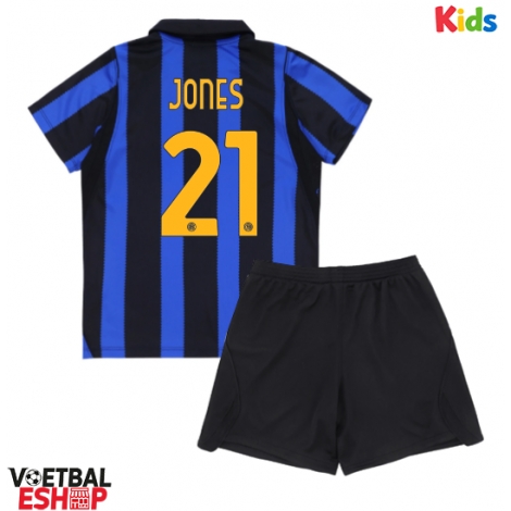 Inter Milan Curtis Jones #21 Thuis tenue Kids 2026-27 Korte Mouw (+ Korte broeken)