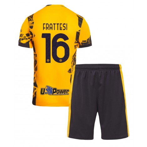 Inter Milan Davide Frattesi #16 Derde tenue Kids 2024-25 Korte Mouw (+ Korte broeken)